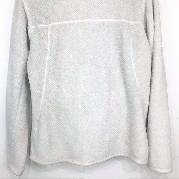Patagonia RE-TOOL White Cream Quarter Snap Fleece Polartec Performance Pullover - Picture 11 of 16